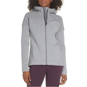 SWEATY BETTY Cross Train Gray Hoodie Zip Up Sweatshirt Size Medium NWOT